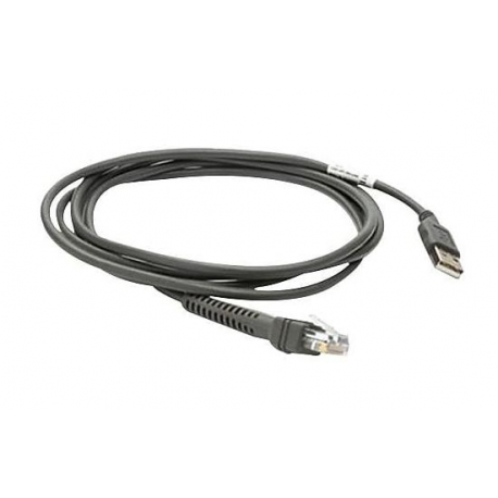 Zebra - USB / power cable - USB (M) - 12 V - 1.2 A - 4.57 m - for Symbol LI3608; Zebra DS3608, DS3678, LI3608, LI3678 - 2