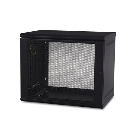 APC NetShelter WX AR109 - Cabinet - wall mountable - black - 9U - 19" - for P / N: ACF600, AR8213, NBWL0355A, NBWL0356A - 4