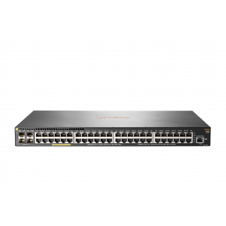 HPE Aruba 2930F 48G PoE+ 4SFP - Switch - L3 - Managed - 48 x 10 / 100 / 1000 (PoE+) + 4 x Gigabit SFP (uplink) - rack-mountable - PoE+ (370 W) - 1