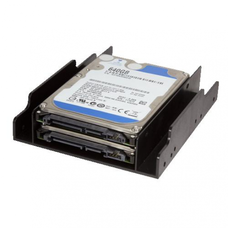 LogiLink Mounting Bracket for 2,5 HDD / SSD in 3.5" Bay - Storage bay adapter - 3.5" to 2 x 2.5" - 1