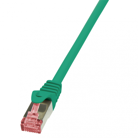 LogiLink PrimeLine - Patch cable - RJ-45 (M) to RJ-45 (M) - 1 m - SFTP, PiMF - CAT 6 - halogen-free - green - 2