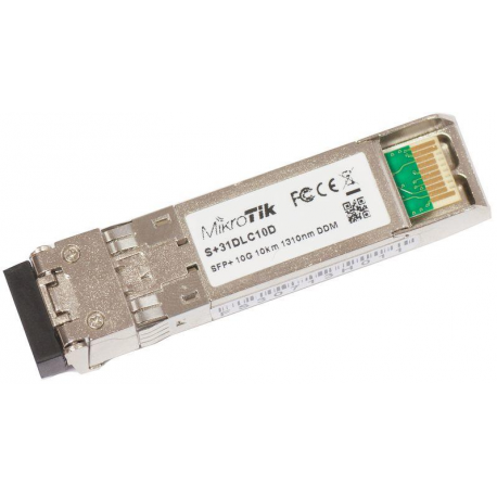 MikroTik S+31DLC10D - SFP+ transceiver module - 10 GigE - SFP+  /  LC single-mode - up to 10 km - 1310 nm - 2