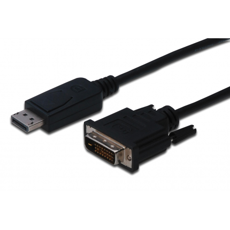 DisplayPort adapter cable, DP - DVI (24+1) M / M, 3.0m, w / interlock, DP 1.1a compatible, CE, bl - 1