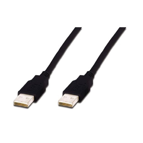 ASSMANN - USB cable - USB (M) to USB (M) - USB 2.0 - 5 m - molded - black - 2