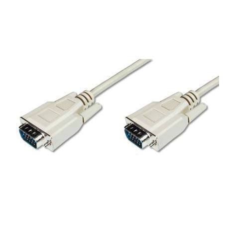 ASSMANN - VGA cable - HD-15 (VGA) (M) to HD-15 (VGA) (M) - 1.8 m - molded - beige - 2
