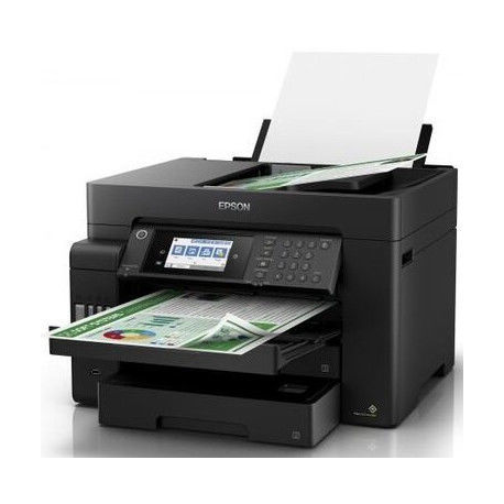 Epson EcoTank L15150 - Multifunction printer - colour - ink-jet - A3 plus (311 x 457 mm) (original) - A3 (media) - up to 25 ppm (printing) - 550 sheets - 33.6 Kbps - USB, LAN, USB host, Wi-Fi - black - 1
