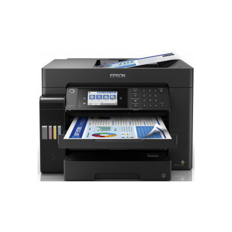 Epson EcoTank L15150 - Multifunction printer - colour - ink-jet - A3 plus (311 x 457 mm) (original) - A3 (media) - up to 25 ppm (printing) - 550 sheets - 33.6 Kbps - USB, LAN, USB host, Wi-Fi - black - 2