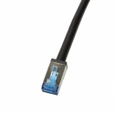 LogiLink Professional - Patch cable - RJ-45 (M) to RJ-45 (M) - 50 m - SFTP - CAT 6a - halogen-free, outdoor - black