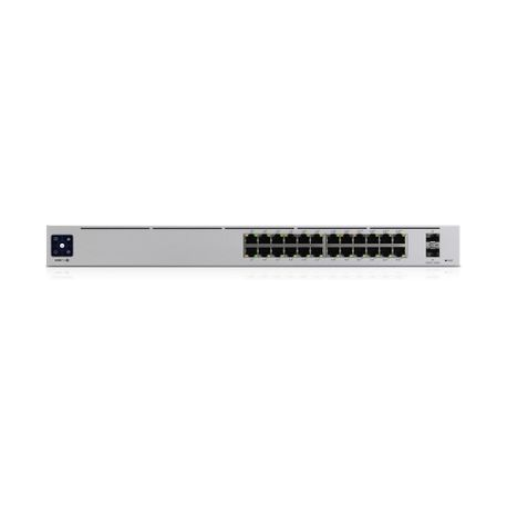 Ubiquiti UniFi Switch USW-Pro-24-POE - Switch - Managed - 24 x 10/100/1000 (16 PoE+, 8 PoE++) + 2 x 10 Gigabit SFP+ (uplink) - desktop, rack-mountable - PoE++ (400 W) - 0