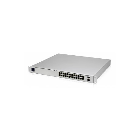 Ubiquiti UniFi Switch USW-Pro-24-POE - Switch - Managed - 24 x 10/100/1000 (16 PoE+, 8 PoE++) + 2 x 10 Gigabit SFP+ (uplink) - desktop, rack-mountable - PoE++ (400 W) - 1