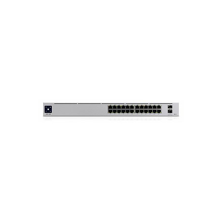 Ubiquiti UniFi Switch USW-Pro-24-POE - Switch - Managed - 24 x 10/100/1000 (16 PoE+, 8 PoE++) + 2 x 10 Gigabit SFP+ (uplink) - desktop, rack-mountable - PoE++ (400 W) - 3