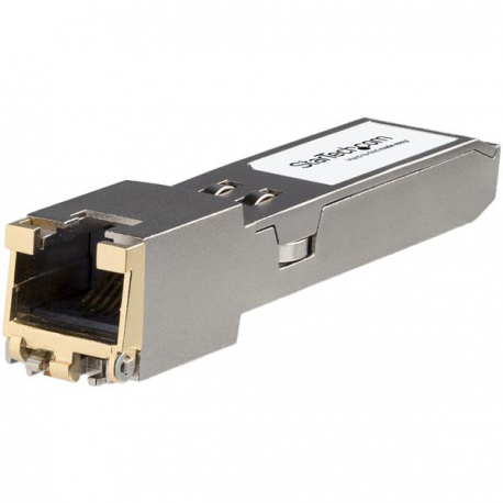 StarTech.com HPE JL563A Compatible SFP+ Module, 10GBASE-T, SFP to RJ45 Cat6 / Cat5e, 10GE Gigabit Ethernet SFP+, RJ-45 (Copper) 30m, HPE 8320, 8325-48Y8, 10Gbps SFP+ Module Transceiver - Lifetime Warranty (JL563A-ST) - SFP+ transceiver module (equivalent to: HP JL563A) - 10 GigE - 10Base-T, 100Base-TX, 1000Base-T, 10GBase-T - RJ-45 - up to 30 m - for HPE Aruba 8320, 8325-48Y8C, MACsec Advanced Module - 0