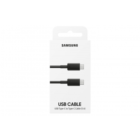 Samsung EP-DN975 - USB cable - USB-C (M) to USB-C (M) - USB 2.0 - 1 m - USB Power Delivery (5A, 100W) - black - for Galaxy Note10, Note10+, Note10+ 5G - 1
