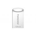 Transcend JetFlash 710 - USB flash drive - 128 GB - USB 3.1 Gen 1 - silver