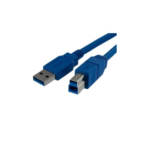 StarTech.com 3m Black SuperSpeed USB 3.0 Cable A to B M/M - USB cable - USB Type B (M) to USB Type A (M) - USB 3.0 - 3 m - molded - black - 0