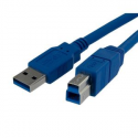 StarTech.com 6 ft SuperSpeed USB 3.0 Cable A to B - M / M - USB cable - USB Type A (M) to USB Type B (M) - USB 3.0 - 1.8 m - blue - for P / N: HB20A4AME, HB20A7AME, HBS304A24A, PEXUS313AC2V, SV431DD2DU3A, SV431DHD4KU
