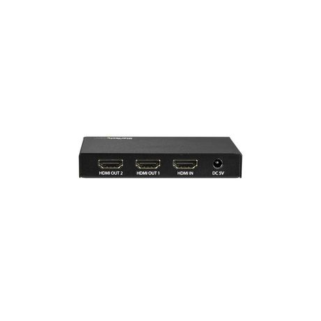 StarTech.com HDMI Splitter - 2-Port - 4K 60Hz - HDMI Splitter 1 In 2 Out - 2 Way HDMI Splitter - HDMI Port Splitter (ST122HD202) - Video/audio splitter - 2 x HDMI - desktop - for P/N: ST121HD20FXA - 3