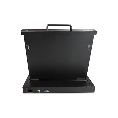 StarTech.com Rackmount KVM Console, Single Port VGA KVM with 17" LCD Monitor for Server Rack, Fully Featured Universal 1U LCD KVM Drawer with Cables & Hardware, USB Support, 50,000 MTBF - LCD KVM Concole Drawer (RKCONS1701) - KVM console with KVM switch - 1 ports - 17" - rack-mountable - 1280 x 1024 @ 60 Hz - 250 cd/m² - 1000:1 - 5 ms - VGA - black - 1U - 9