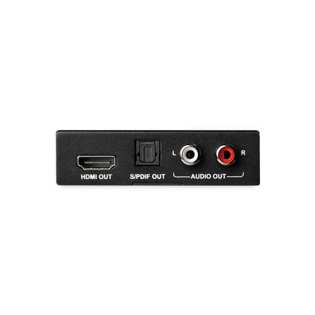StarTech.com HDMI Audio Extractor - 4K 60Hz - HDMI Audio De-embedder - HDR - Toslink Optical Audio - Dual RCA Audio - HDMI Audio (HD202A) - HDMI audio signal extractor - black - 3