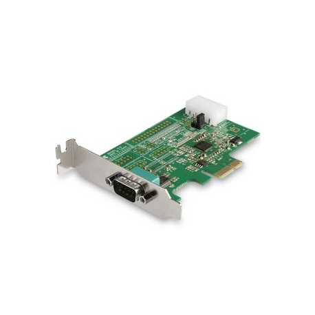 StarTech.com 1-port PCI Express RS232 Serial Adapter Card, PCIe RS232 Serial Host Controller Card, PCIe to Serial DB9 COM Port, 16950 UART, Low Profile Expansion Card, Windows/macOS/Linux - Full/Low-Profile (PEX1S953LP) - Serial adapter - PCIe low profile - RS-232 x 1 - 0