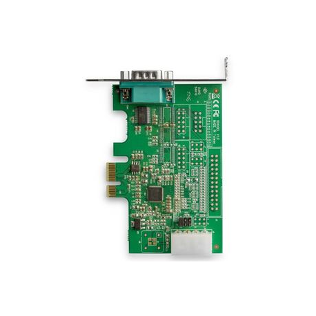 StarTech.com 1-port PCI Express RS232 Serial Adapter Card, PCIe RS232 Serial Host Controller Card, PCIe to Serial DB9 COM Port, 16950 UART, Low Profile Expansion Card, Windows/macOS/Linux - Full/Low-Profile (PEX1S953LP) - Serial adapter - PCIe low profile - RS-232 x 1 - 3