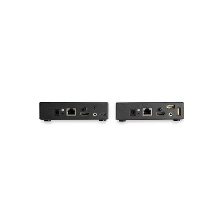 StarTech.com HDMI KVM Extender over IP - 4K 30Hz HDMI 2.0 & USB over IP LAN or CAT5e/CAT6 Ethernet (100m/330ft) - Remote KVM Switch/Console Transmitter/Receiver Extender Kit (SV565HDIP) - Video/audio extender - HDMI - up to 100 km - TAA Compliant - 3