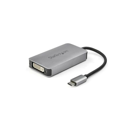 StarTech.com USB 3.1 Type-C to Dual Link DVI-I Adapter - Digital Only - 2560 x 1600 - Active USB-C to DVI Video Adapter Converter (CDP2DVIDP) - Adapter - dual link - USB-C (M) to DVI-I (F) - USB 3.1 - 15.2 cm - active - space grey - 0