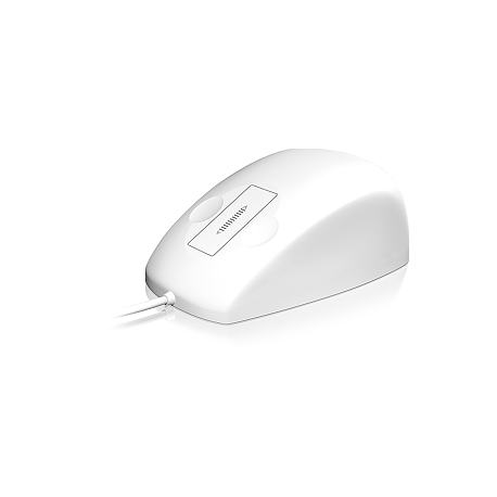 KeySonic KSM-5030M-W - Mouse - 3 buttons - wired - USB - white - 5