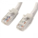 StarTech.com 75ft CAT6 Ethernet Cable, 10 Gigabit Snagless RJ45 650MHz 100W PoE Patch Cord, CAT 6 10GbE UTP Network Cable w / Strain Relief, White, Fluke Tested / Wiring is UL Certified / TIA - Category 6 - 24AWG (N6PATCH75WH) - Patch cable - RJ-45 (M) to RJ-45 (M) - 22.9 m - UTP - CAT 6 - snagless - white