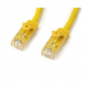 StarTech.com 1m CAT6 Ethernet Cable, 10 Gigabit Snagless RJ45 650MHz 100W PoE Patch Cord, CAT 6 10GbE UTP Network Cable w / Strain Relief, Yellow, Fluke Tested / Wiring is UL Certified / TIA - Category 6 - 24AWG (N6PATC1MYL) - Patch cable - RJ-45 (M) to RJ-45 (M) - 1 m - UTP - CAT 6 - snagless - yellow