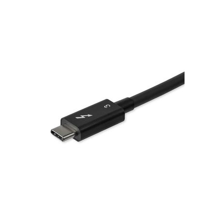 StarTech.com 0.8m / 2.7ft Thunderbolt 3 to Thunderbolt 3 Cable - 40Gbps - Certified TB3 - USB C Compatible - Active - 100W PD (TBLT34MM80CM) - Thunderbolt cable - USB-C (M) to USB-C (M) - Thunderbolt 3 / USB / DisplayPort - 80 cm - 4K support, 5K support - black - for P / N: PEXUSB321C - 1