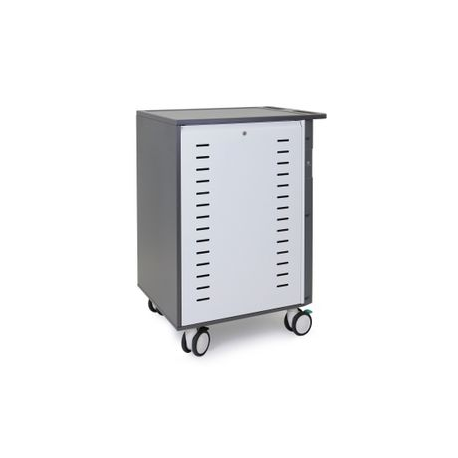 Ergotron Zip40 - Cart charge and management - for 40 tablets / notebooks - lockable - steel - grey, white - screen size: up to 15.6" - 1