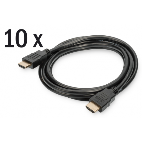 ASSMANN - DVI cable - dual link - DVI-D (M) to DVI-D (M) - 2 m - molded - black - 2