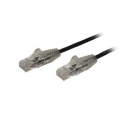 StarTech.com 1m Slim LSZH CAT6 Ethernet Cable, 10 Gigabit Snagless RJ45 100W PoE Patch Cord, CAT 6 10GbE UTP Network Cable w / Strain Relief, Black, Fluke Tested / ETL, Low Smoke Zero Halogen - Category 6 - 28AWG (N6PAT100CMBKS) - Patch cable - RJ-45 (M) to RJ-45 (M) - 1 m - CAT 6 - snagless - black