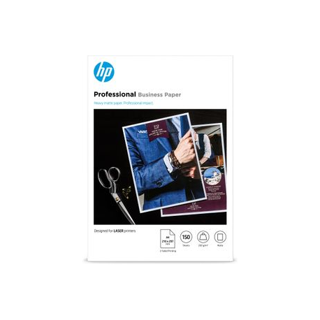 HP Professional - Matte - A4 (210 x 297 mm) - 200 g / m² - 150 sheet(s) photo paper - for Laser MFP 13X; LaserJet Managed Flow MFP E87660; Neverstop 1001; Neverstop Laser MFP 12XX - 0