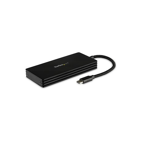 StarTech.com M.2 SSD Enclosure for M.2 SATA Drives - USB 3.1 - USB-C - Storage enclosure - M.2 - M.2 Card - 6 Gbit/s - USB 3.1 (Gen 2) - black - for P/N: PEXUSB321C - 6