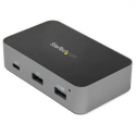 StarTech.com 3 Port USB C 3.1 Gen 2 Hub with Ethernet Adapter, 10Gbps USB Type C to 2x USB-A & 1x USB-C Ports, USB Hub w/ BC 1.2 Phone Fast Charging, Superspeed 10Gbps USB C Hub with GbE - Windows/macOS/Linux (HB31C2A1CGS) - Hub - 1 x USB-C + 2 x USB 3.1 + 1 x 10/100/1000 - desktop - AC 110/240 V - for P/N: PEXUSB321C