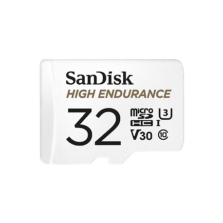 SanDisk Max Endurance - Flash memory card (microSDHC to SD adapter included) - 32 GB - Video Class V30 / UHS-I U3 / Class10 - microSDHC UHS-I - 2