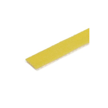 StarTech.com 50ft Hook and Loop Roll, Cut-to-Size Reusable Cable Ties, Bulk Industrial Wire Fastener Tape / Adjustable Fabric Wraps Yellow / Resuable Self Gripping Cable Management Straps - Adjustable Loop Ties (HKLP50YW) - Hook & loop fastener - 15.24 m - yellow - for P / N: HKLP50, HKLP50BL, HKLP50GN, HKLP50RD - 1