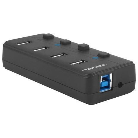Natec MANTIS 2 - Hub - 4 x SuperSpeed USB 3.0 - desktop - 4