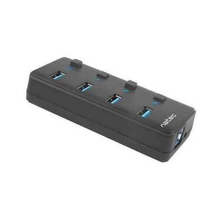 Natec MANTIS 2 - Hub - 4 x SuperSpeed USB 3.0 - desktop - 8