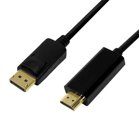 LogiLink - Adapter cable - DisplayPort male to HDMI male - 2 m - black - 4K support - 4