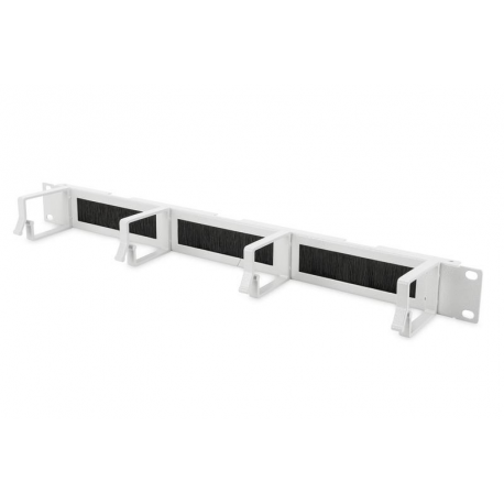 DIGITUS Professional DN-97662 - Cable management panel with rings - rack mountable - light grey, RAL 7035 - 1U - 19" - 2