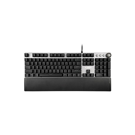 iBOX AURORA K-3 - Keyboard - backlit - USB - QWERTY - key switch: KRGD Brown - black, silver - 2