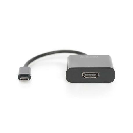 DIGITUS - External video adapter - USB-C 3.1 - HDMI - black - 2