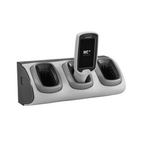 Zebra 3-Slot High Density Non-Locking Cradle - Handheld charging cradle - output connectors: 3 - for Zebra MC18, MC18 Personal Shopper, PS20J Plus; Personal Shoper Series PS20 Base, PS20 Plus - 1
