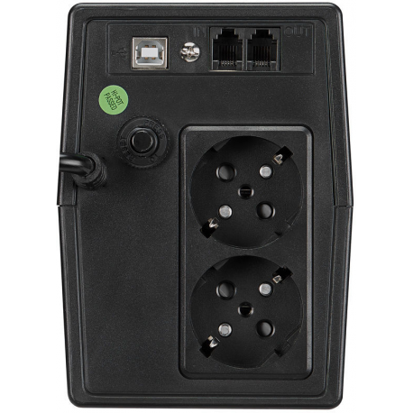FSP iFP Series iFP 600 - UPS - AC 110 / 120 / 220 / 230 / 240 V - 360 Watt - 600 VA - 7 Ah - USB - output connectors: 2 - 2