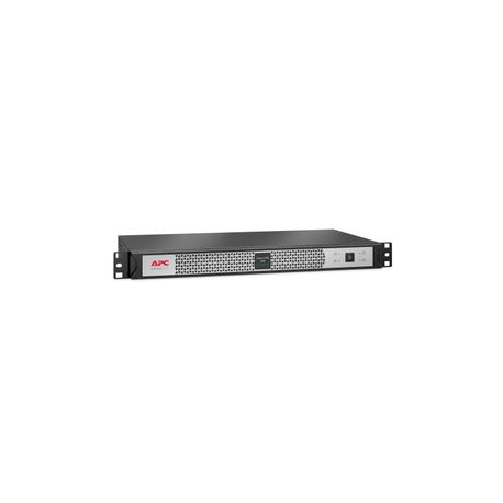 APC Smart-UPS SC SCL500RMI1UC - UPS (rack-mountable) - AC 230 V - 400 Watt - 500 VA - Ethernet 10/100, USB - output connectors: 4 - 1U - black, silver - for P/N: AR106V, AR4018SPX432, AR4024SP, AR4024SPX429, AR4024SPX431, AR4024SPX432 - 4