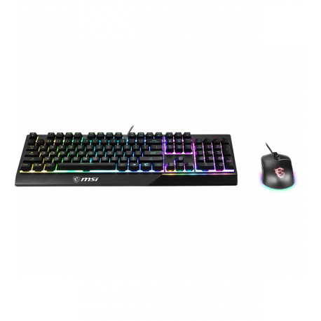 MSI Vigor GK30 combo - Keyboard and mouse set - backlit - USB - white - 4