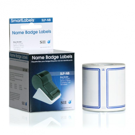 Seiko Instruments SLP-NB - Blue border - 54 x 70 mm 160 label(s) (1 roll(s) x 160) name badge labels - for Smart Label Printer 420, 430 - 1
